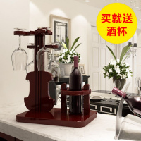 实木酒架家用酒杯架实木倒挂欧式葡萄酒架创意高脚杯架红酒架摆件（请先与客服确认再下单）