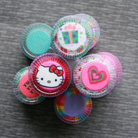 烘焙油纸糯米糍纸托底托纸垫雪媚娘包装耐高温马芬蛋糕纸杯100个(请先与客服确认再下单)