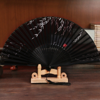 拂柳古风扇子折扇 中国风女式复古典真丝绸 舞蹈扇夏季和风日用扇（请先与客服确认再下单）