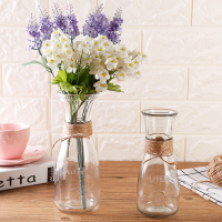 简约创意花瓶绿萝栽培摆设欧式透明玻璃瓶客厅茶几插花装饰干花瓶（请先与客服确认再下单）