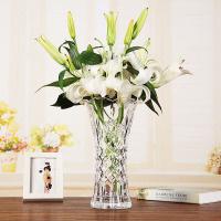 玻璃花瓶摆件透明绿萝水培百合插花干花落地客厅大号富贵竹花瓶（请先与客服确认再下单）