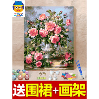 diy数字油画客厅上色水彩成人减压手工填色手绘装饰油彩画（请先与客服确认再下单）