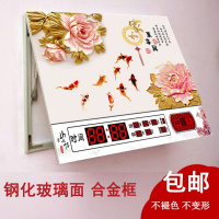 电表箱装饰画带钟表万年历液压配电箱电源盒总开关电表箱遮挡箱（请先与客服确认再下单）