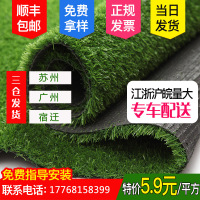仿真草坪塑料人草皮人工室内绿植装饰足球场户外绿色地毯垫子(请先与客服确认再下单)
