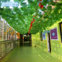 仿真绿植塑料葡萄叶藤条常青藤缠水管顶棚拉花树叶农家乐装饰假花（请先与客服确认再下单）