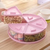 创意现代客厅茶几欧式带盖果盘塑料家用懒人瓜子盘干果点心水果盆（请先与客服确认再下单）