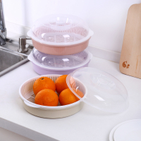 双层带盖沥水篮家用塑料洗菜盆洗水果篮子多功能水果盘蔬菜沥水盆（请先与客服确认再下单）