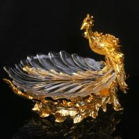 欧式果盘树脂刺身底座电镀钻石凤凰摆件创意家居酒店会所KTV酒店（请先与客服确认再下单）