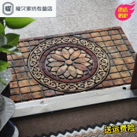永德吉欧式入户厅橡胶地垫口半圆形蹭土脚垫罗马复古进垫子外