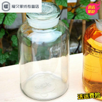 永德吉新品5斤10斤装加厚泡酒瓶带龙头广口无铅玻璃酿药酒容器白酒桶酒缸