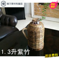 永德吉老式小暖壶迷你家用热水瓶保温复古怀旧红铁皮玻璃暖水壶七夕礼物