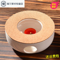 永德吉加厚玻璃煮花茶壶过滤水果泡茶壶耐热泡水壶套装家用蜡烛底座加热