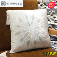 永德吉现代简约情侣抱枕沙靠垫靠枕抱枕 水钻天鹅情侣婚庆靠垫套