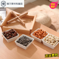 永德吉时尚日式餐具4方碟零食盘托盘果盘点心盘餐盘调料碟小吃盘IX1298456
