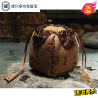 永德吉手工棉布茶具布袋茶壶袋便携收纳包锦囊加厚麻布杯袋JT25146