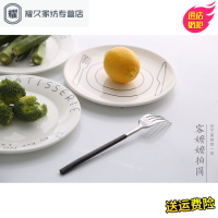 永德吉陶瓷早餐盘子美食餐具甜品盘点心水果牛排盘拍摄拍照道具JT25146