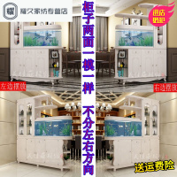 永德吉欧式带鱼缸的客厅隔断柜厅装饰柜玄关屏风柜间厅柜酒柜鞋柜