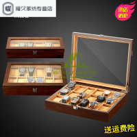 永德吉新款米兰茜进口木制天窗手表盒子单多个木质首饰手链精品收纳盒展示盒