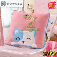 永德吉新款抱枕被子两用靠背垫办公室腰靠沙午睡枕头靠枕珊瑚绒毯