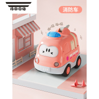 拓斯帝诺儿童玩具小汽车男孩1一3岁4岁宝宝2婴儿宝宝回力惯性救护消防警车