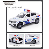 拓斯帝诺儿童玩具车惯性耐摔可开门仿真警车救护车模型男孩校车小汽车套装