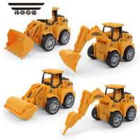 拓斯帝诺儿童按压工程车宝宝惯性压路机挖掘机小汽车男孩推土挖土机玩具车