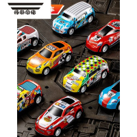 拓斯帝诺儿童合金玩具车回力仿真惯性小汽车模型赛车3岁4男孩生日礼物套装