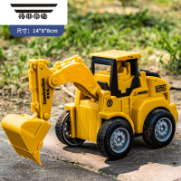 拓斯帝诺儿童按压小汽车挖掘机挖土机工程车套装惯性回力车男孩3-6岁玩具5