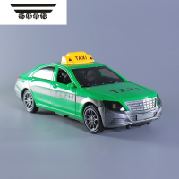 拓斯帝诺出租车模型儿童双开门玩具车TAXI惯性声光小汽车男孩烤漆版耐摔车