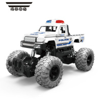 拓斯帝诺仿真惯性大脚警车战警越野车攀爬车四轮驱动皮卡儿童玩具礼物