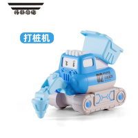 拓斯帝诺儿童按压玩具车惯性滑行回力车超耐摔挖掘机男孩工程车套装2-6岁