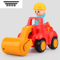 拓斯帝诺儿童按压工程车宝宝惯性压路机挖掘机小汽车男孩推土挖土机玩具车