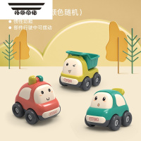 拓斯帝诺儿童卡通惯性小汽车 女孩男孩1岁上耐摔萌趣小滑行工程车小号警车