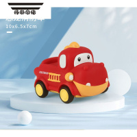 拓斯帝诺卡通玩具车搪胶动物儿童惯性车软胶恐龙可啃咬宝宝耐摔迷你小汽车