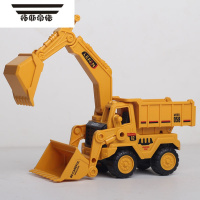 拓斯帝诺儿童三合一多功能工程车男孩挖掘机推土机小玩具车宝宝惯性翻斗车