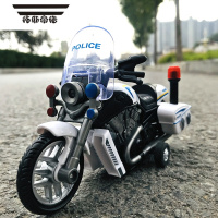 拓斯帝诺儿童摩托车巡逻摩托仿真声音灯光儿童玩具车惯性模型玩具车