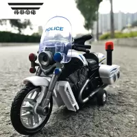 拓斯帝诺儿童摩托车巡逻摩托仿真声音灯光儿童玩具车惯性模型玩具车