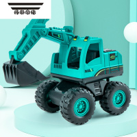 拓斯帝诺宝宝玩具车男孩推土机惯性工程车儿童挖掘机小汽车小孩挖土机红色