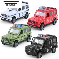 拓斯帝诺玩具车惯性耐摔可开门仿真警车消防车模型儿童男女孩小汽车大全