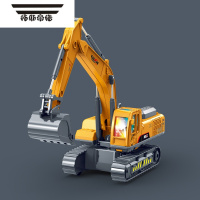 拓斯帝诺仿真大号声光音乐儿童玩具车男孩惯性工程挖掘机抓夹机钻地机模型