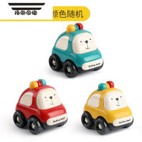 拓斯帝诺儿童玩具车男孩女孩惯性小汽车模型带动作警车1岁宝宝益智玩具