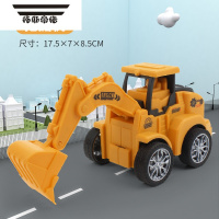 拓斯帝诺按压工程车惯性挖掘机挖土机推土机男孩益智回力车儿童玩具礼物