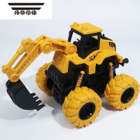 拓斯帝诺大号工程车儿童越野大脚车四驱惯性玩具车宝宝耐摔挖掘机推土机