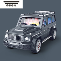 拓斯帝诺声光儿童玩具小汽车男孩宝宝惯性车音乐灯光可开门仿真越野车模型