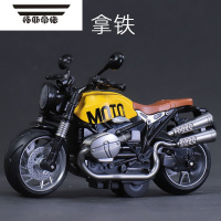 拓斯帝诺仿真铁骑摩托车回力合金车模型灯光声效赛车3岁男孩儿童玩具礼物