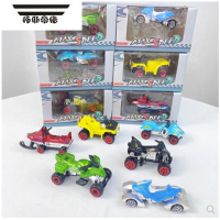 拓斯帝诺迷你合金小汽车金属3岁幼儿园儿童男孩礼盒回力越野摩托赛车玩具
