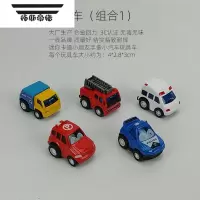 拓斯帝诺儿童合金回力小汽车玩具车迷你Q版卡通小汽车男孩手拿12只装