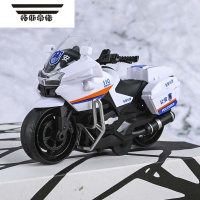 拓斯帝诺仿真儿童铁骑摩托车合金回力车模型灯光声效赛车男孩玩具礼物