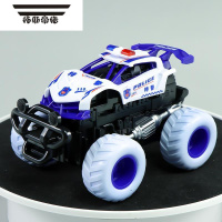 拓斯帝诺惯性四驱越野车回力车大轮警车宝宝巴士救援队卡车玩具小汽车