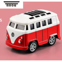 拓斯帝诺儿童玩具合金回力惯性小汽车金属卡通工程警车消防巴士男孩玩具车